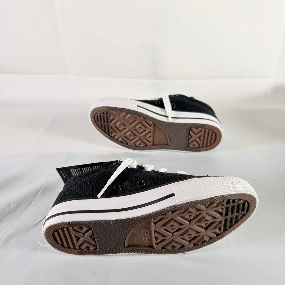 Converse Chuck Taylor All Star Street Slip Black White Red Kids 12 668436F